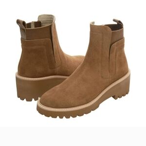 Vaneli Mariel Suede Platform Ankle Boot